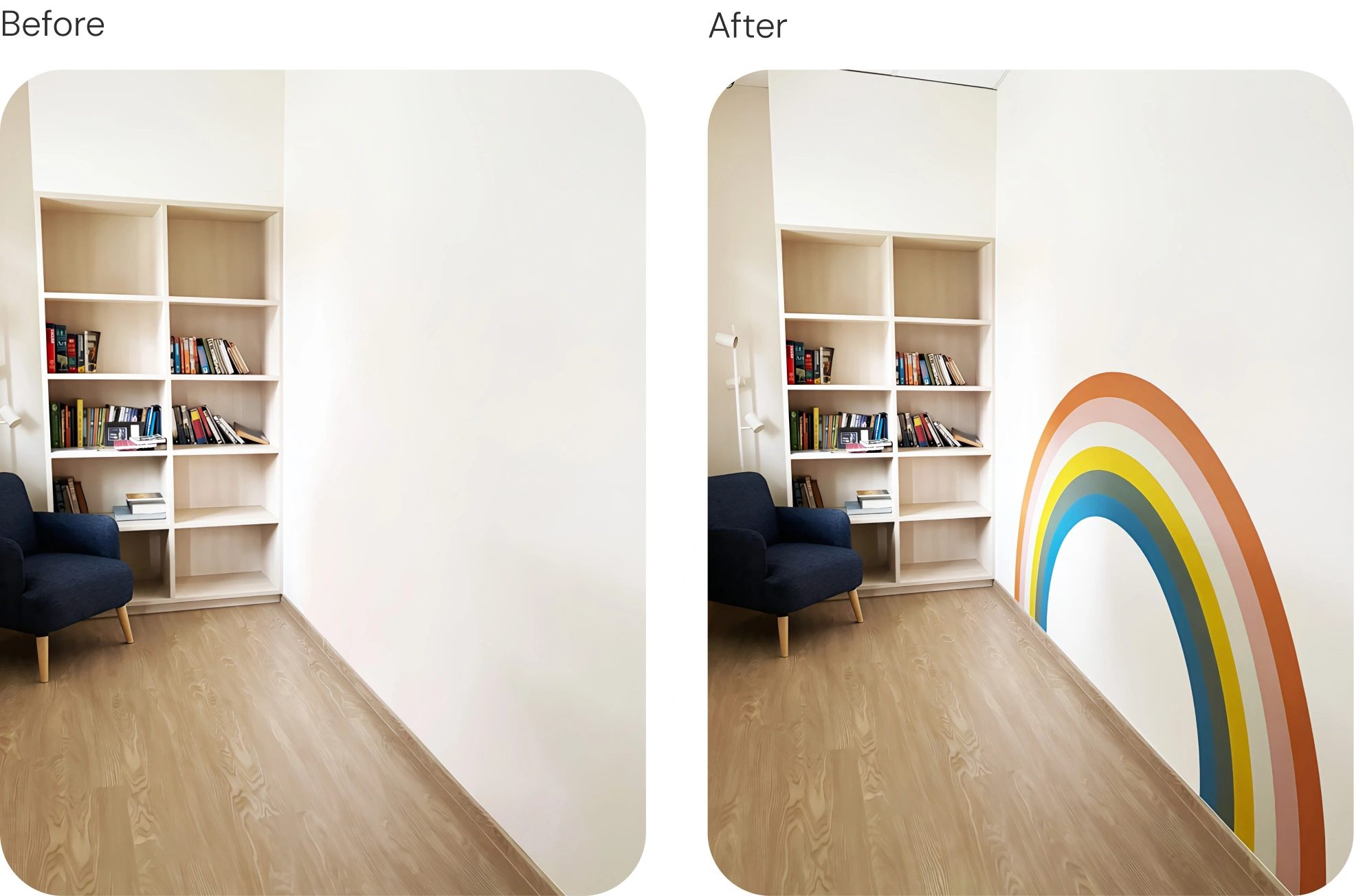 Reading Room Before Wall Decal Customized Installation